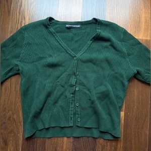 Brandy Melville Forest Green Cardigan